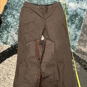 Men's Elegant Brown Dress Pants